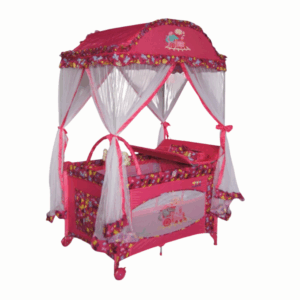 Cuna Corral con Domo, Cambiador y Mosquitero – Estilo y Protección para tu Bebé