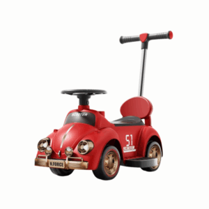 Carro Montable Retro Infantil 2 en 1 con Manubrio – ¡Diversión con estilo clásico!