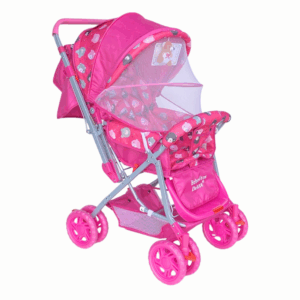 Coche Deluxe con Capota Total, Reclinable y Mosquitero – Modelos Bebita o Espacial