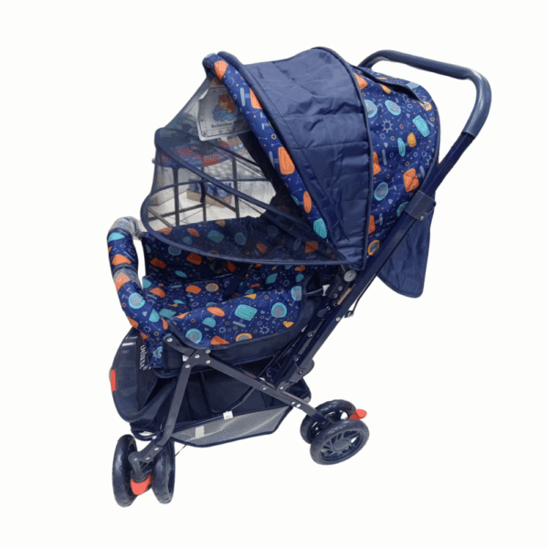 Coche Deluxe con Capota Total, Reclinable y Mosquitero – Modelos Bebita o Espacial - Imagen 2