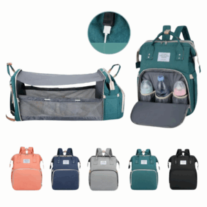 Mochila Cuna 3 en 1 con Puerto USB – Ideal para Mamás y Papás Modernos
