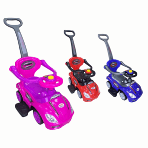 Carrito Correpasillos con Manillar y Sonido – Modelos Rosa, Rojo y Azul