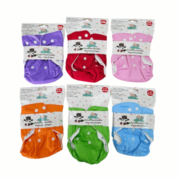 Pañal Reutilizable Ecológico Ajustable – 0 a 24 Meses