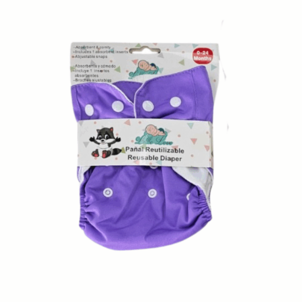 Pañal Reutilizable Ecológico Ajustable – 0 a 24 Meses - Imagen 2