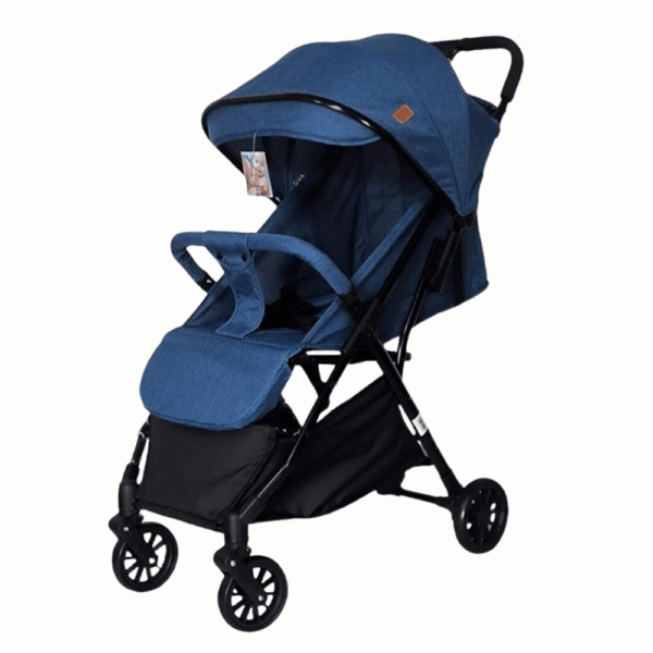 Cochecito Ultraliviano Plegable para Bebé – Con Capota Extensible y Canasto (Colores Rosa y Azul) - Imagen 2