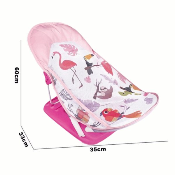 Silla Reclinable para Baño de Bebé con Diseño de Animales - Imagen 2